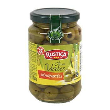 Olives vertes Rustica Dénoyautées - 160g