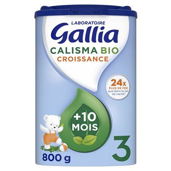Lait croissance bio Gallia Calisma bébé 12-36 mois - 800g