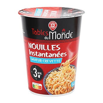 Nouilles Tables du Monde Asiatiques crevette cup - 61.5g