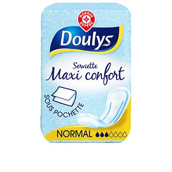 Serviette hygiénique Doulys Maxi confort - Normal - x18