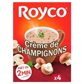 Soupe instantanée Royco Crème de Champignons - 4x200ml