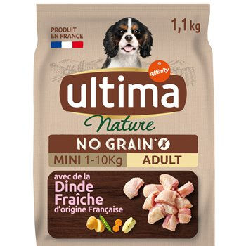 Croquettes petit chien Ultima Nature Sans céréales - 1,1kg