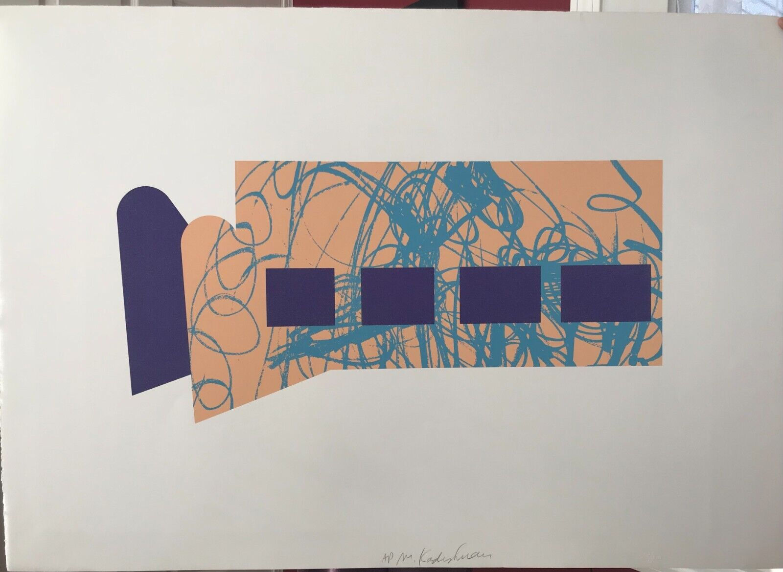 Menashe Kadishman~Israeli artist- original ltd ed signed designated