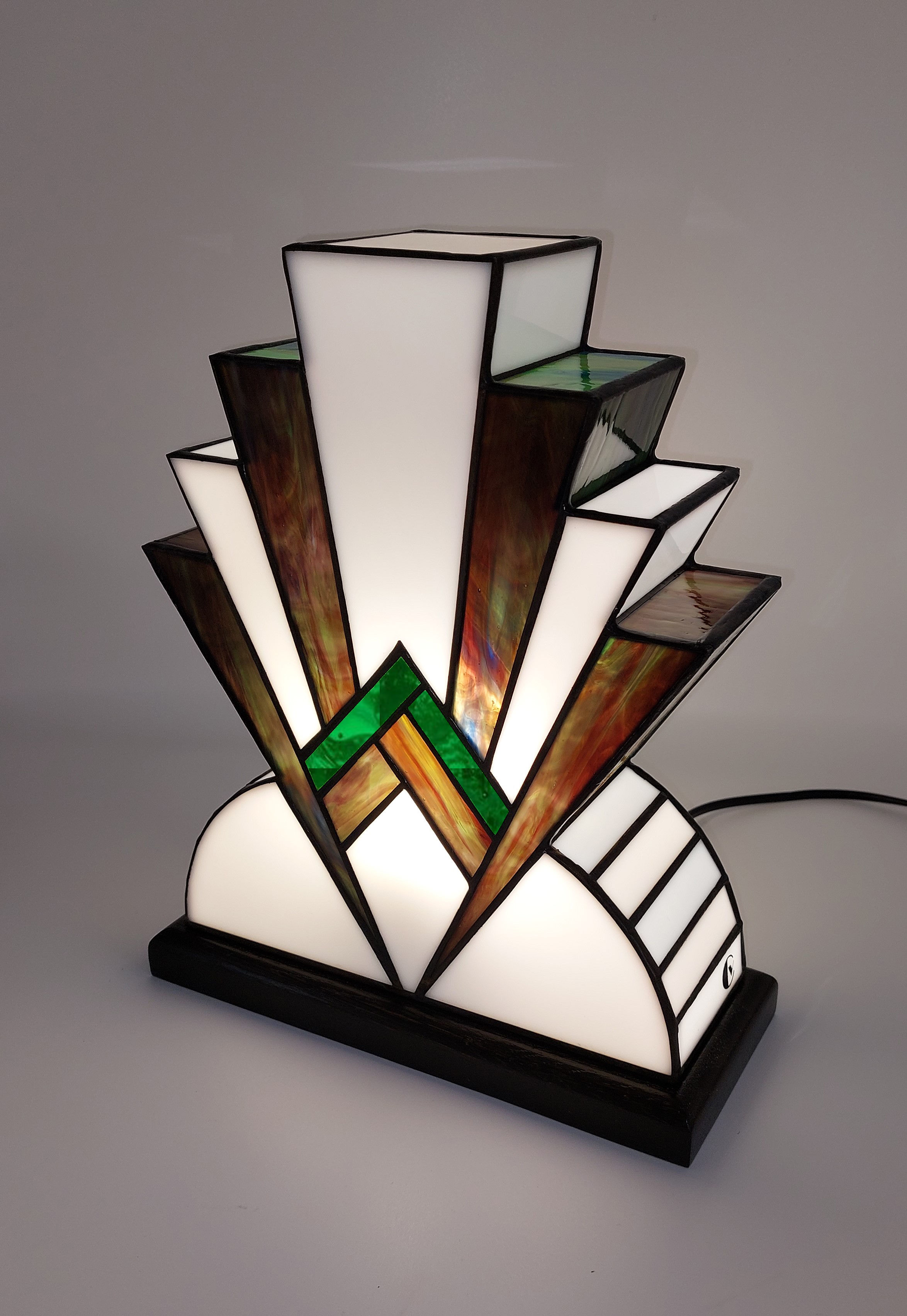 Lampe Art Déco Vitrail Tiffany "1922" Espérance