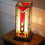 Miniature : Lampe Art Déco Vitrail Tiffany "Colonne" H35 cm