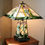 Miniature : Très Grande Lampe Art Nouveau Vitrail Tiffany "Flora"