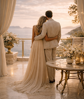 Romantic sunset on a luxurious terrace.png