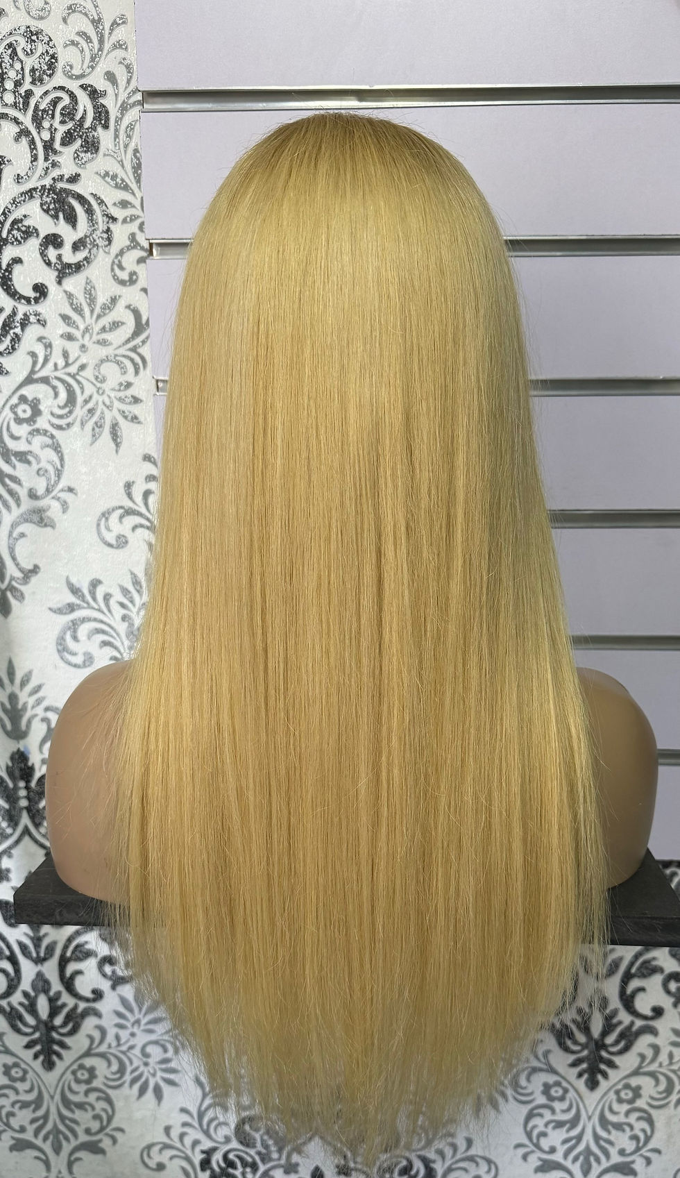 Thumbnail: Echthaar Perücke lace front wig blond 60cm