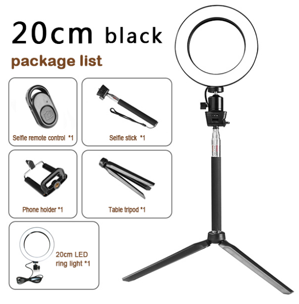 LED Selfie Ring Light Set, 5 in 1 LED Selfie Ring Light