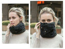 Thumbnail: Grey - Unisex Warm Winter Knit Ski Two Way Hat Beanie or Neck Warmer - GREY