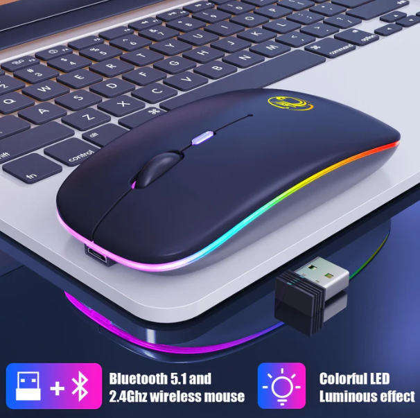 Rechargeable Bluetooth and 2.4G Wireless Mouse