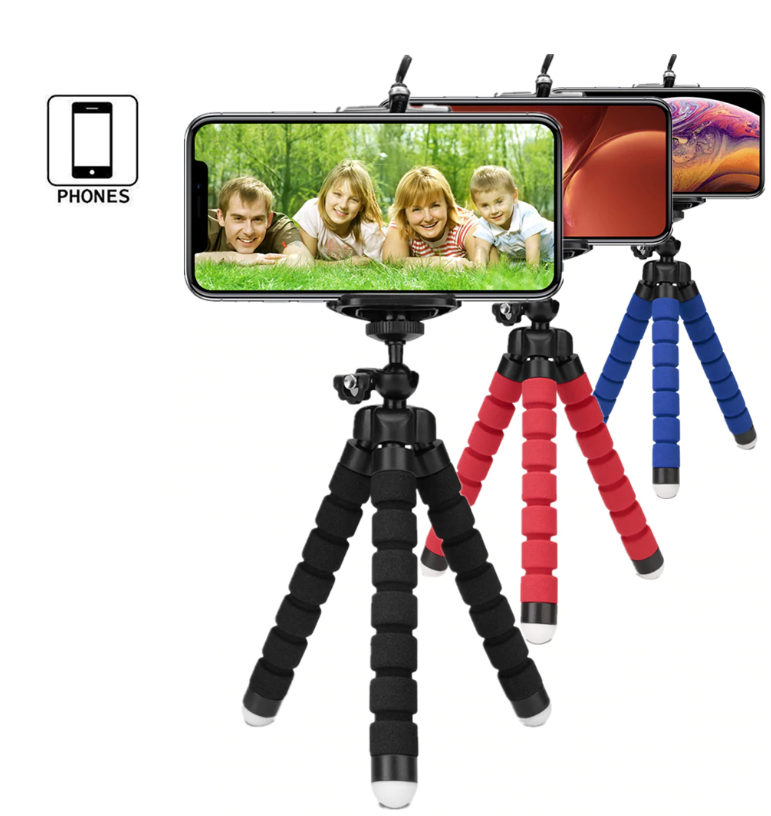 Phone Tripod, Phone Tripod Stand Holder - Black