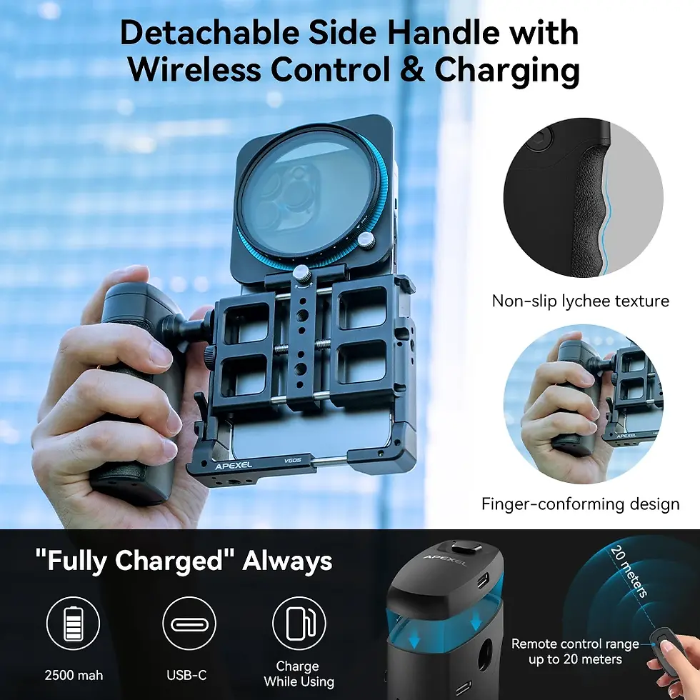 Thumbnail: Universal Metal Phone Rig Video Kit with Rechargeable Shutter and Stabilizer