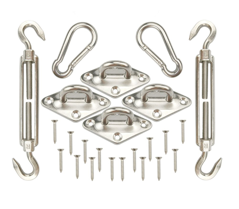 Sun Sail Shade Hardware Shade Sail Mount 24 PCS