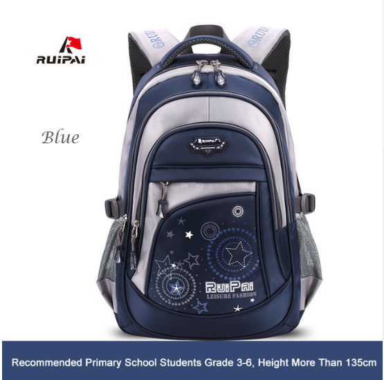 Backpack School Bag - Blue