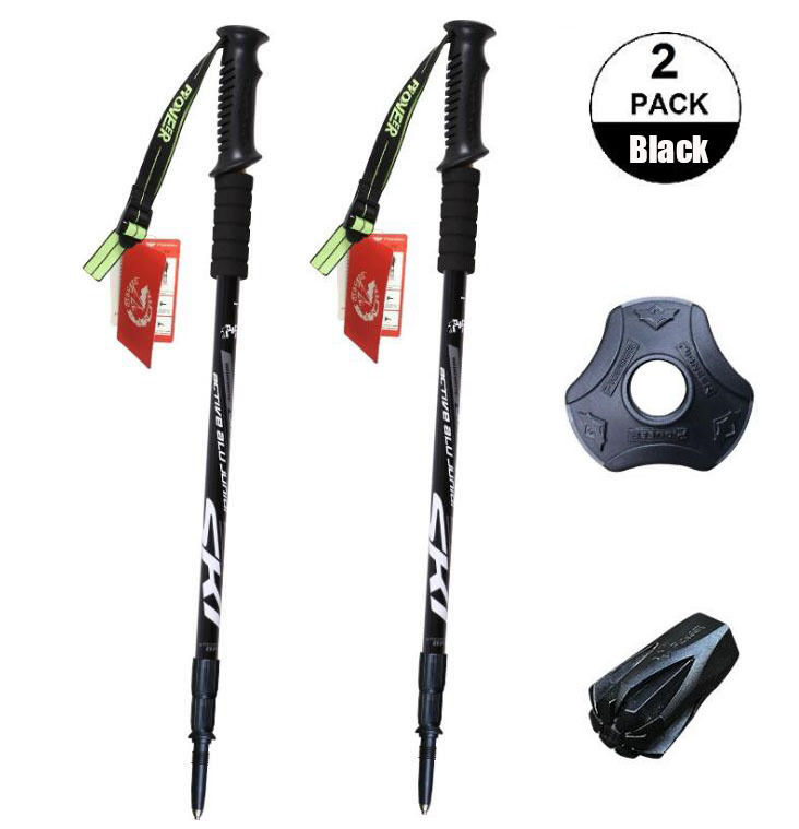 Hiking Pole, Adjustable Hiking Pole Walking Pole Black
