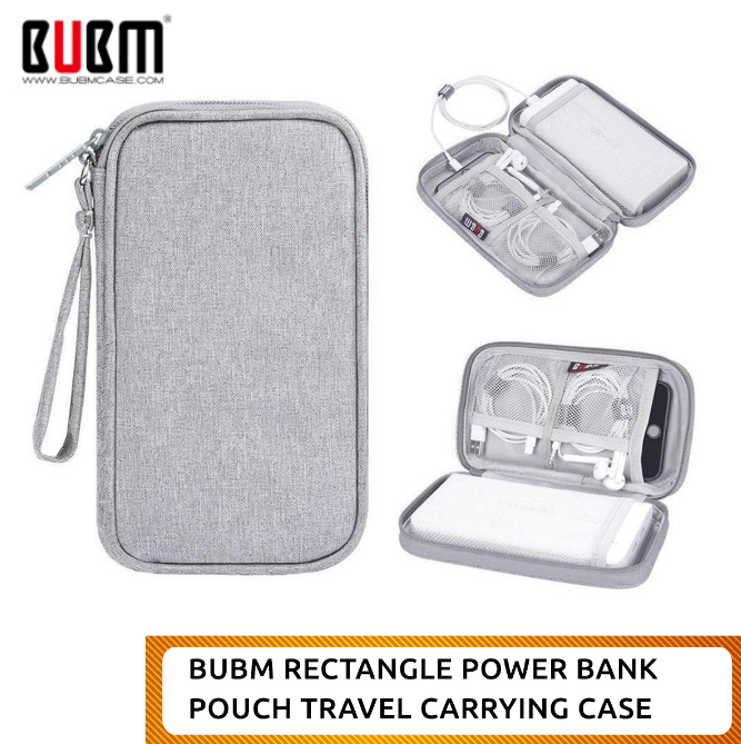 Travel Cable Organizer Pouch Bag - Grey