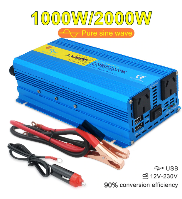 2000W Peak DC 12V to 110V/ 220V Car Inverter