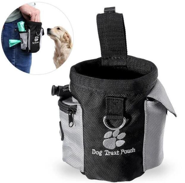 Thumbnail: Portable Black Dog Treat Pouch – Convenient Pet Training Bag for Rewards