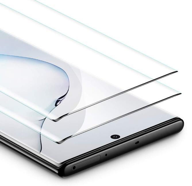 Samsung Galaxy Note 10 Plus Tempered Glass Screen Protector Full Glue - Black