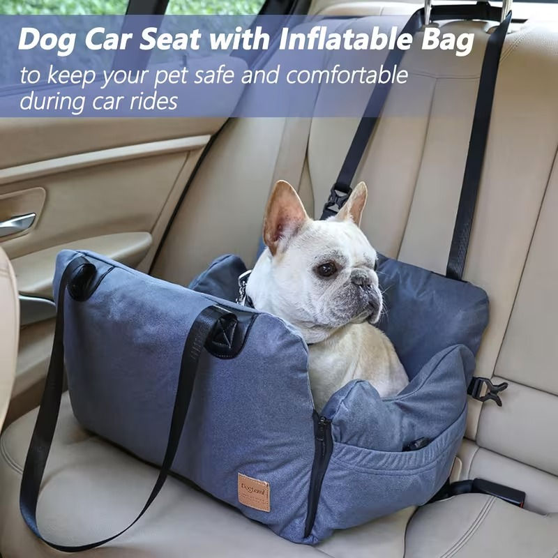 Thumbnail: Dog Car Seat with Safety Belt – Washable Booster Seat for Small Dogs   Anti‑Slip