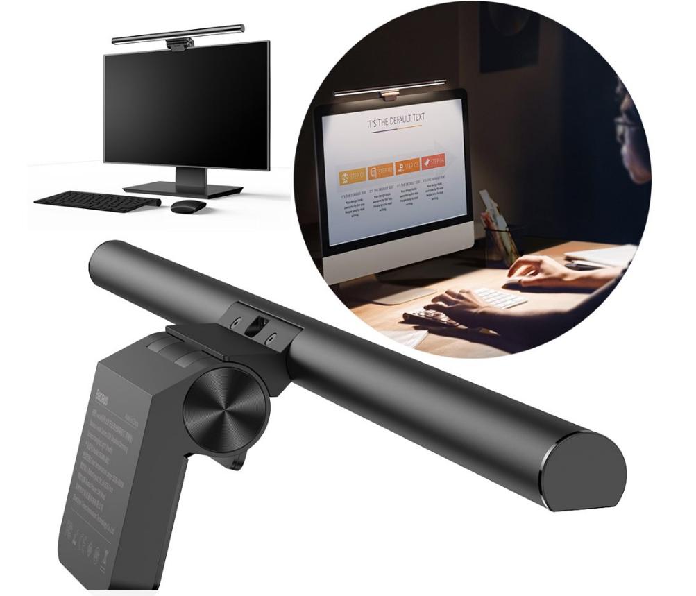 Screenbar LED Desk Lamp, USB Stepless Dimming Screen Hanging Light