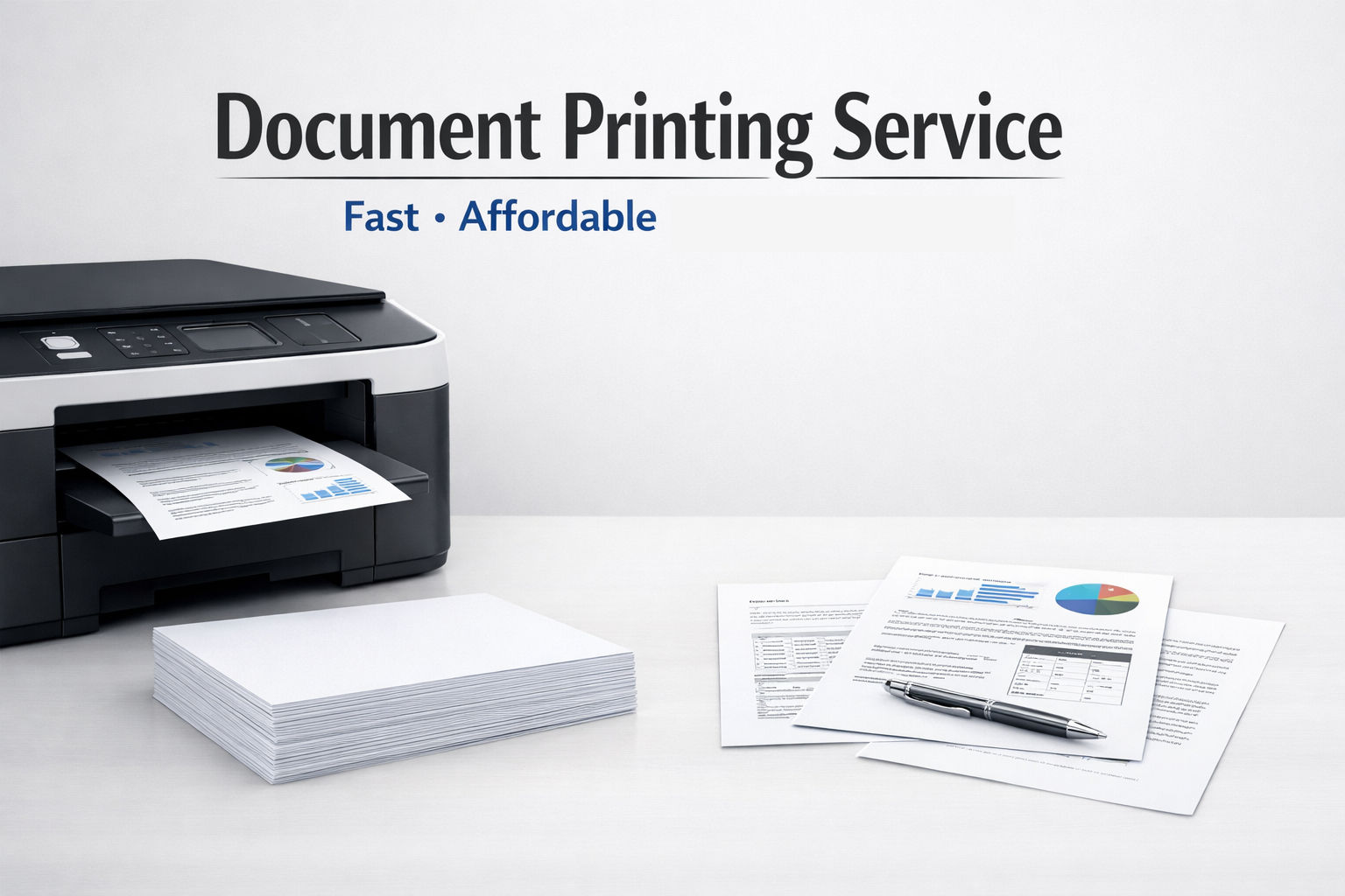Document Printing Service - Fast, Affordable , Flexible Pickup Time