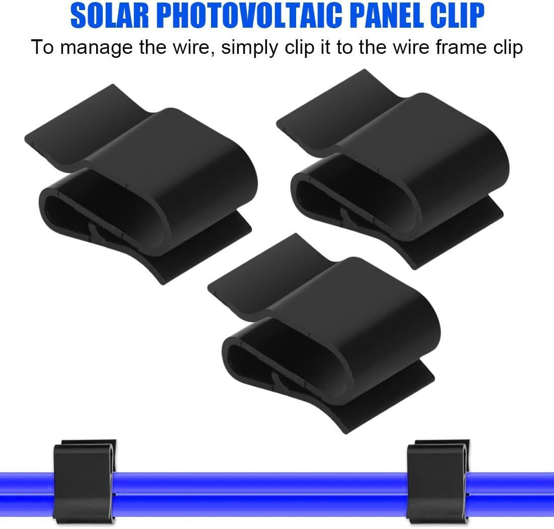 Solar Panel Cable Clamp Solar Extension Cable Clips 10Pcs