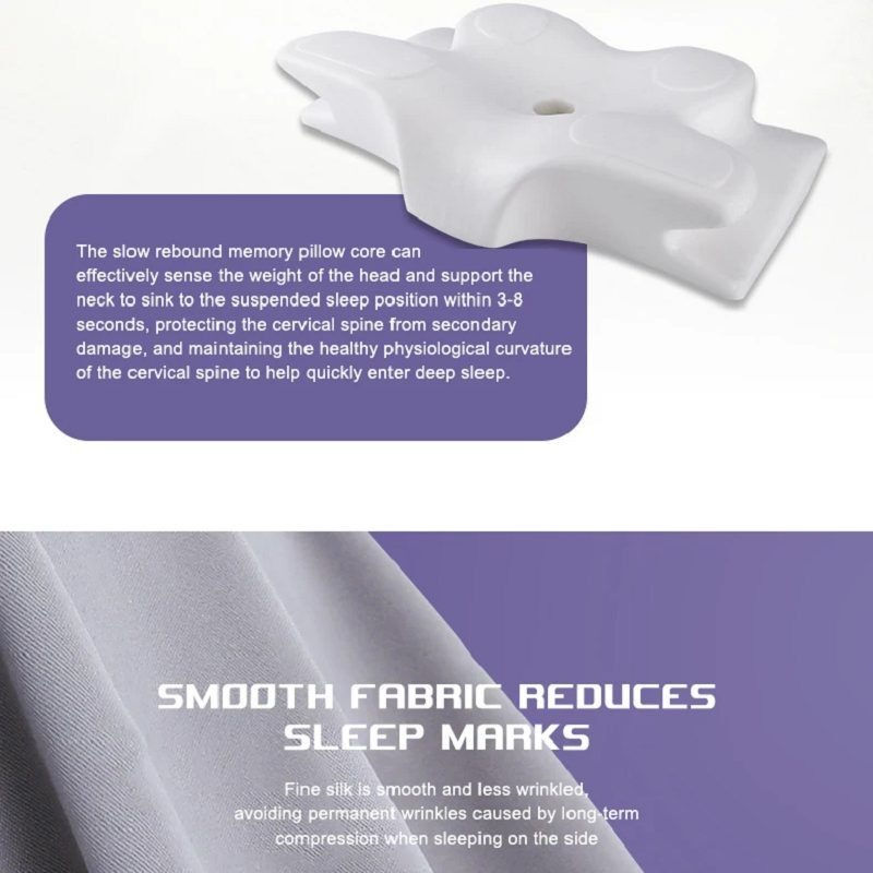 Thumbnail: Cervical Neck Pillow – Ergonomic Memory Foam Pillow for Pain Relief & Good Sleep