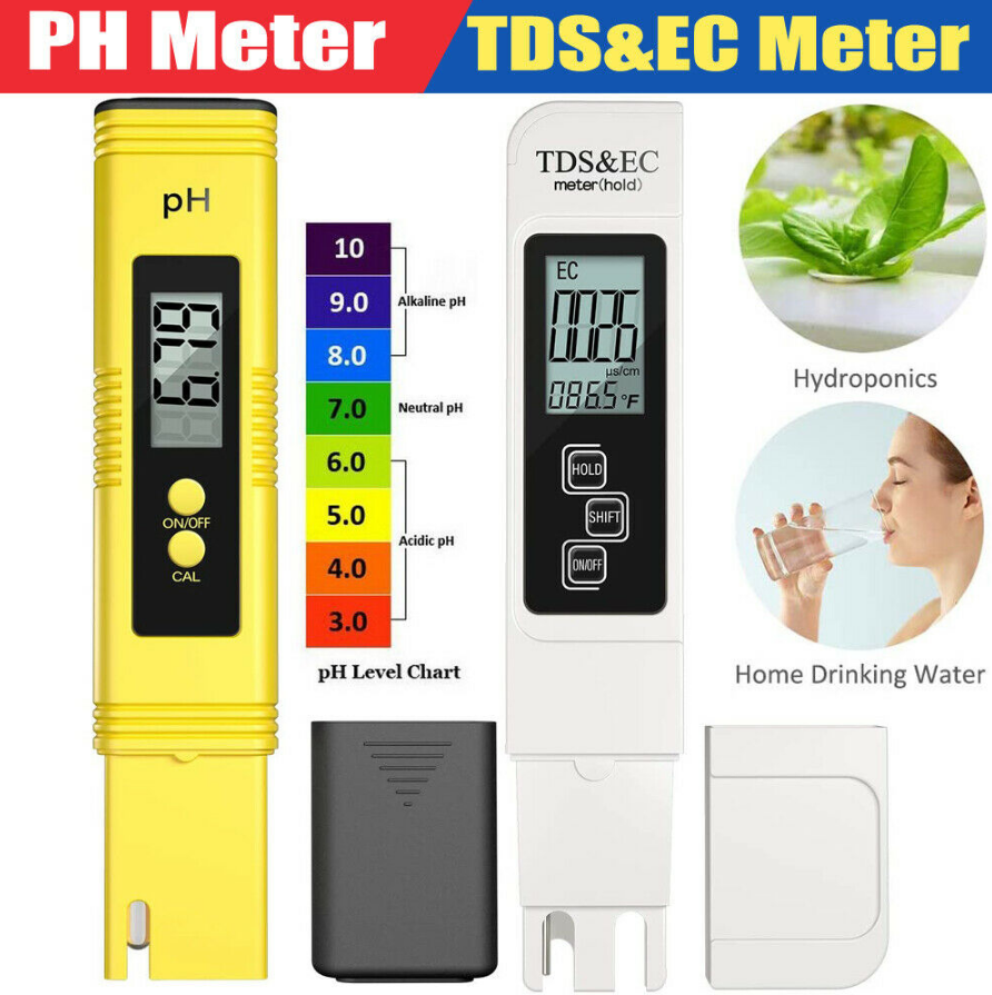 Digital TDS & EC Meter pH Tester