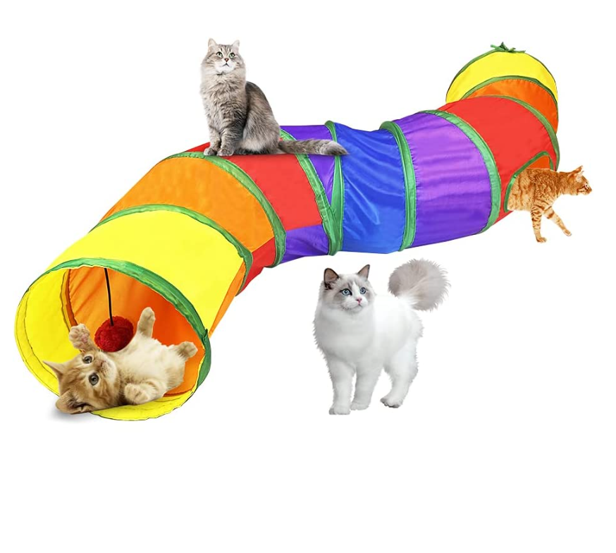 Cat Tunnel, Foldable S Shape Cat Tunnel