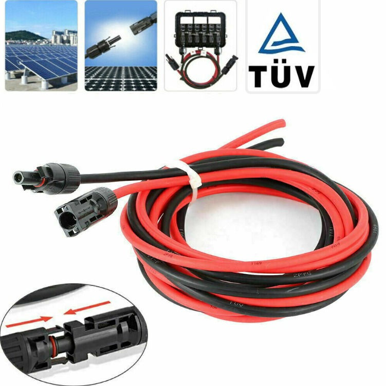 Thumbnail: 3m Solar Cable Set – 4mm², MC4 Connectors, 12AWG, IP67 Rated