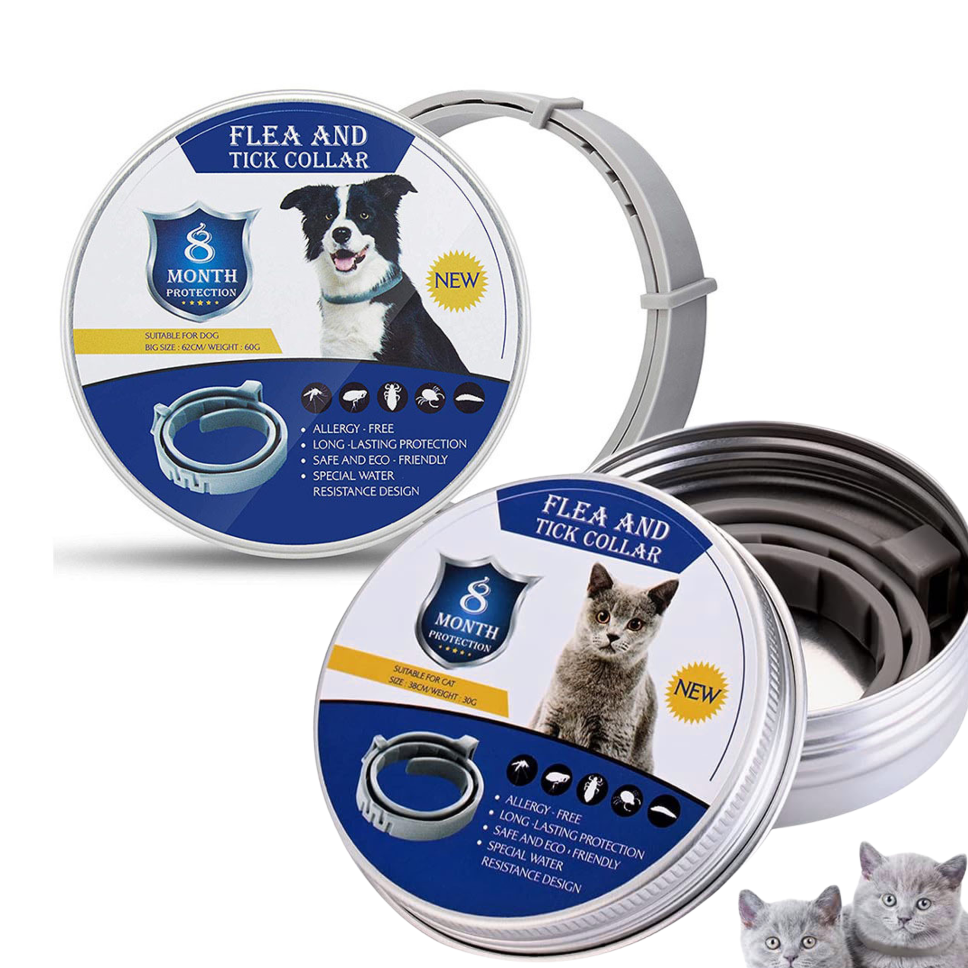 Flea Collar – Natural, Waterproof, 8-Month Protection