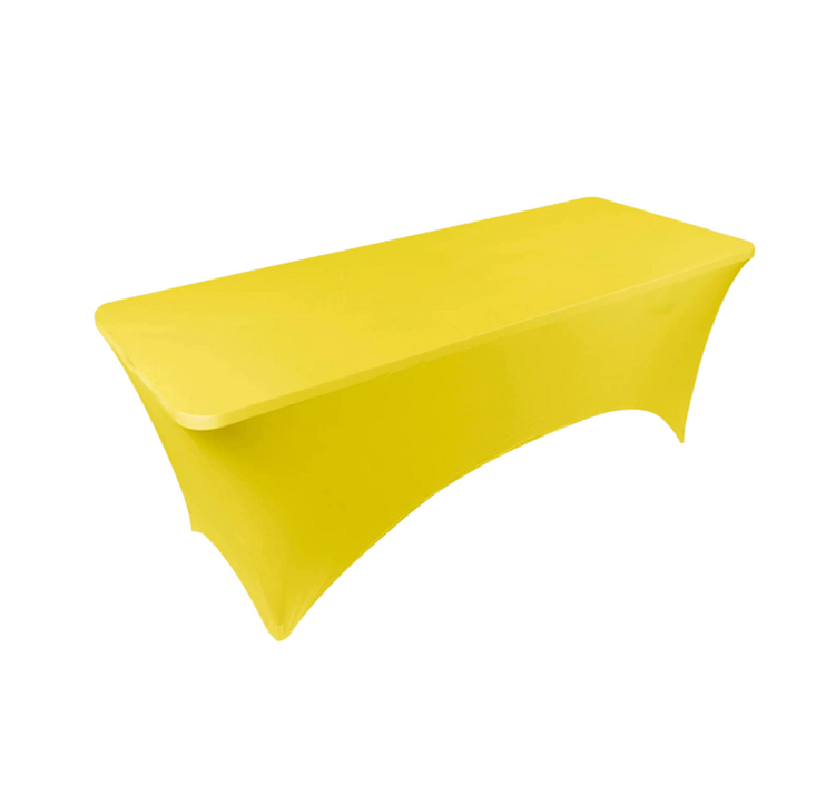6FT Spandex Table Cover – Fitted Stretch Tablecloth for Events & Banquets