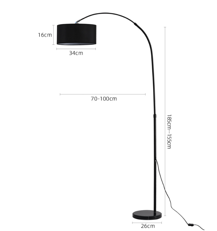 Thumbnail: Arc Floor Lamp, Dimmable Floor Lamp Morden Standing Lamp