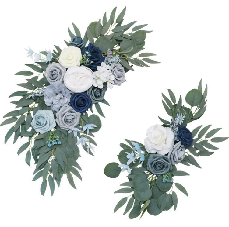 Artificial Flower Swag Wedding Arch Decor 2pcs