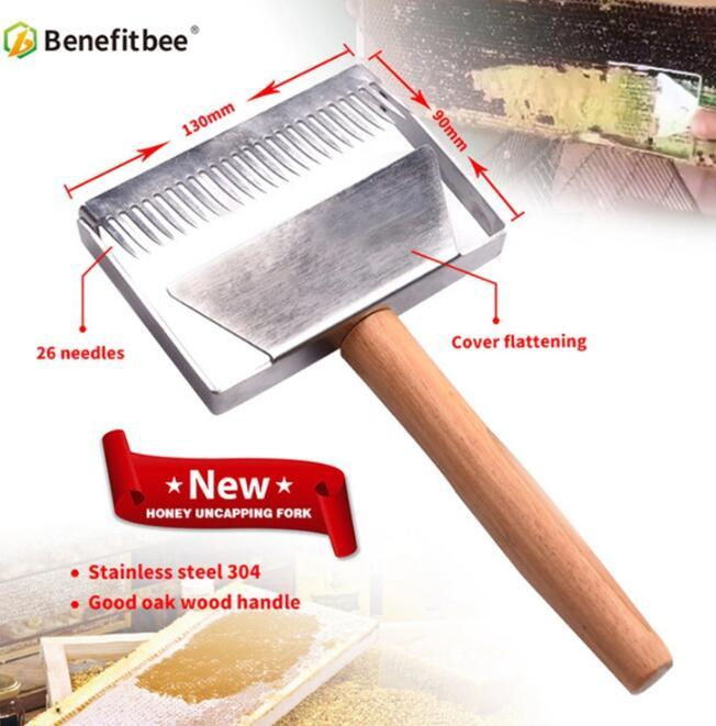 Beekeeping Scraper, Widened Uncapping Fork Honeycomb