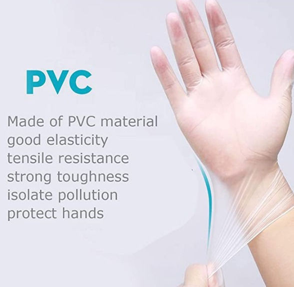 Thumbnail: Disposable Vinyl Gloves – Clear, Latex-Free, Powder-Free (100PCS, Medium)