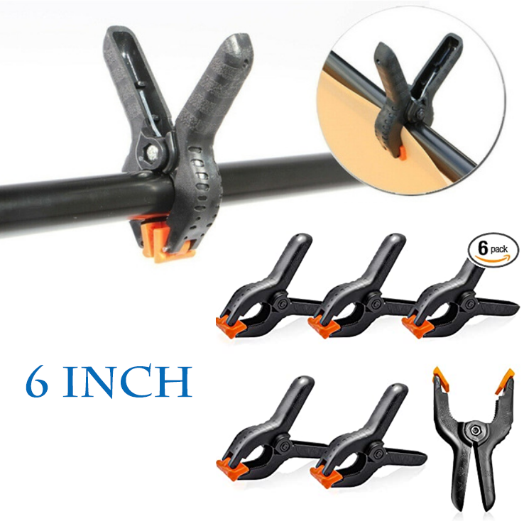 6 Inch Photography Backdrop Support Spring Clam 6 Pack