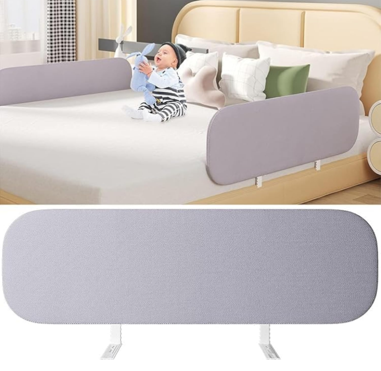 Toddler Bed Rail, Adjustable and Foldable Safety Bed Guard Rail 1.5m