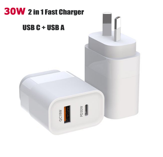 USB C Wall Charger, 30W PD Fast Charger Adapter