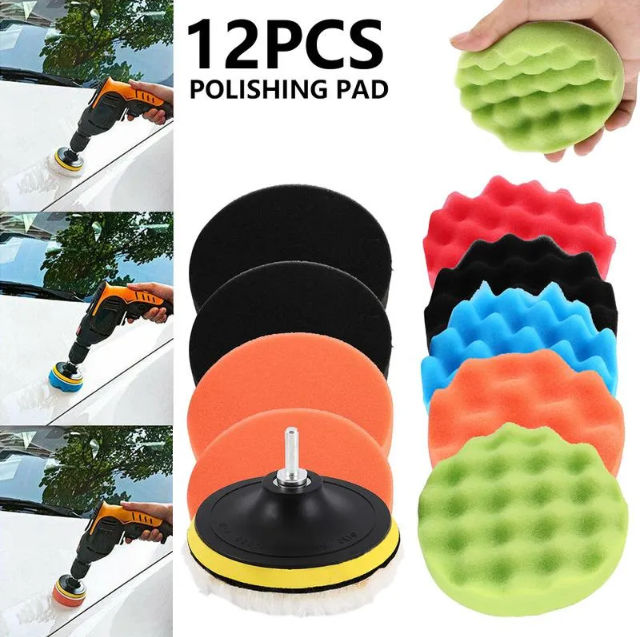 Car Polishing Buffer Polishing Pad 12pcs 3/4/5/6/7 inch