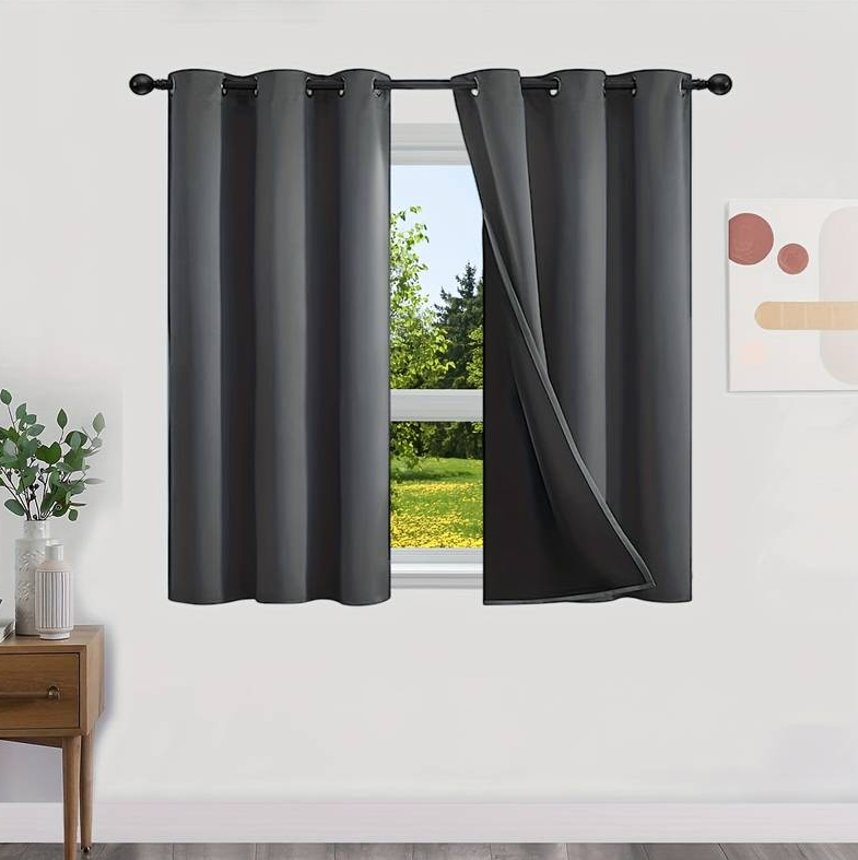 Blackout Curtains Blackout Drapes Window Drapes 2 Panels 42x63 inch