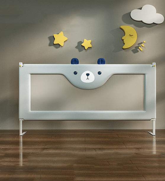 Thumbnail: Bed Guard Rail – Grey Bear, 1.07m for King Single Bottom Side (1 Panel Only)