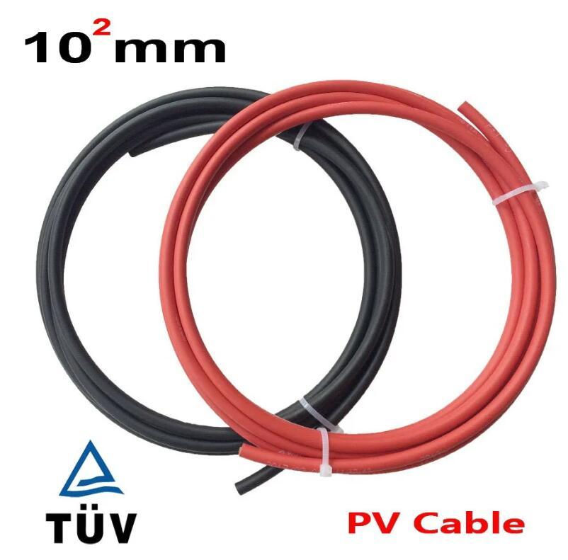 Solar Cable, Solar Extension Cable 10mm² (20m Black + 20m Red)