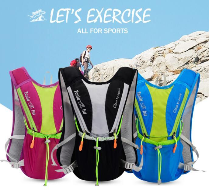 10L Outdoor Running Cycling Hydration Backpack with 2L Water Bladder - Blue