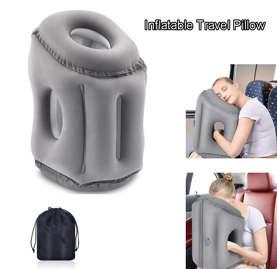 Travel Pillow, Inflatable Travel Pillow Airplane Neck Pillow - Medium