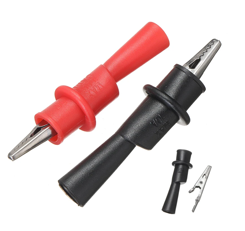 Alligator Crocodile Multimeter Test Leads Clamps Voltage Test Clip 1 Pair