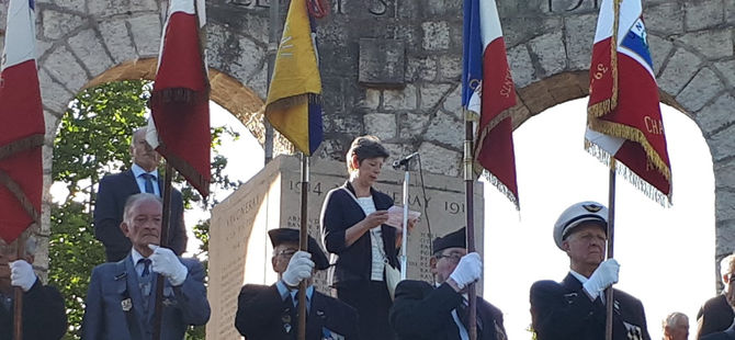Discours pour l'appel du 18 juin lors de la cérémonie à Vaugneray lundi 18 juin 2018