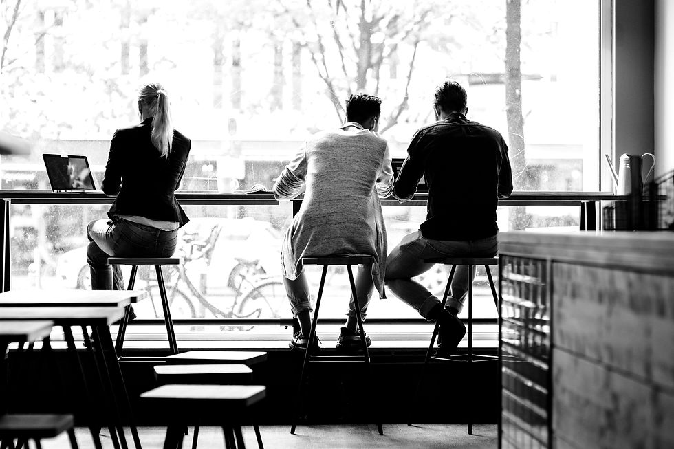 Working at a Cafe